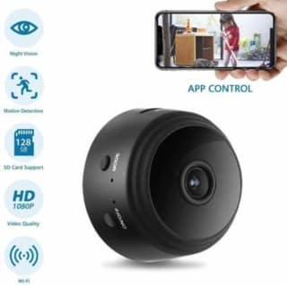 Best Quality 1080p HD Mini WiFi Spy Secret Wireless IP CCTV Camera Supports 128GB MicroSD Card Spy Camera (1 Channel)