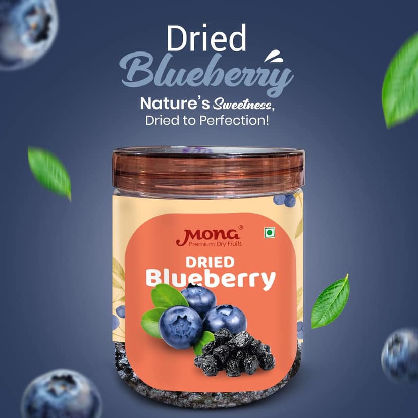 Mona Premium Dried Blueberries - Wholesome & Antioxidant-Rich Dry Fruit view 2
