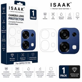 ISAAK Back Camera Lens Protector compatible for OPPO F31 5G (Pack of 1)