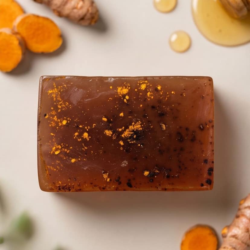Hashabia Handmade Turmeric & Honey Soap view 2