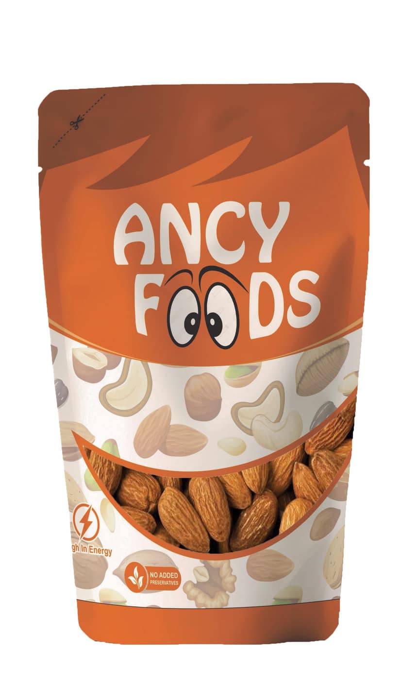 Ancy Almonds Premium Crunchy Dry Fruits Rich in Fiber 250 g