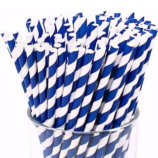 Paper Pipe Straws for Drinking Juice, Pack of 50 Pcs