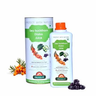 Biosash Seabuckthorn Diabo Juice 250ml | Organic Herbal Juice with Omega 3 6 7 9 | Metabolic Health & Energy Support | Natural Seabuckthorn Supplement for Sugar Balance & Daily Immunity