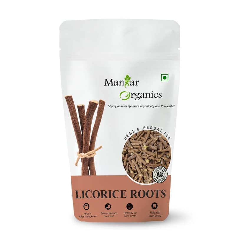 ManHar Organics Mulethi Sticks (Licorice) 500gm | 100% Natural & Edible | Ayurvedic Herb for Immunity, Cough & Digestion