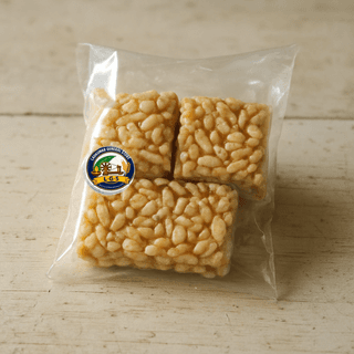 Ladkuwar General Store's puffed rice chikki