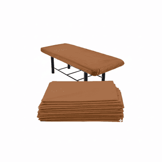 KUDIZE Disposable 40 GSM Super Non-Woven Bed Sheet (31 x 72 Inch) for Hospital, Hotel, Clinic, Spa, Travelling, Saloon, Saunas, Tattoo for Man & Women. (Brown, Pack of - 10 Pcs)