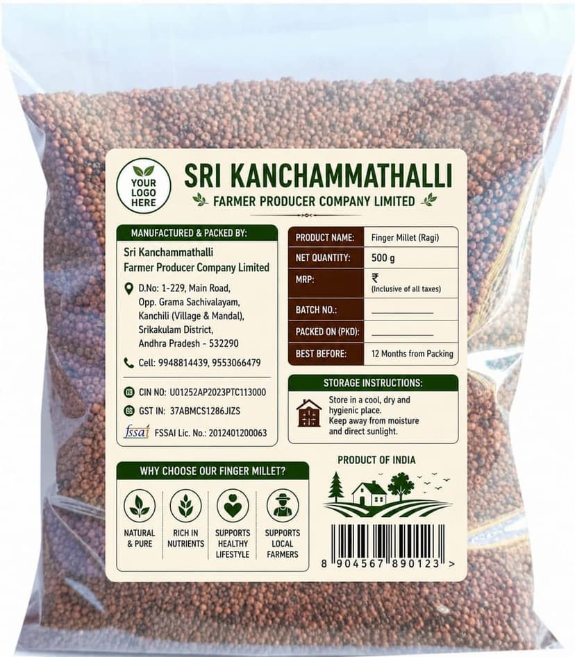 SRI KANCHAMMATHALLI FINGER MILLET (RAGI) view 2