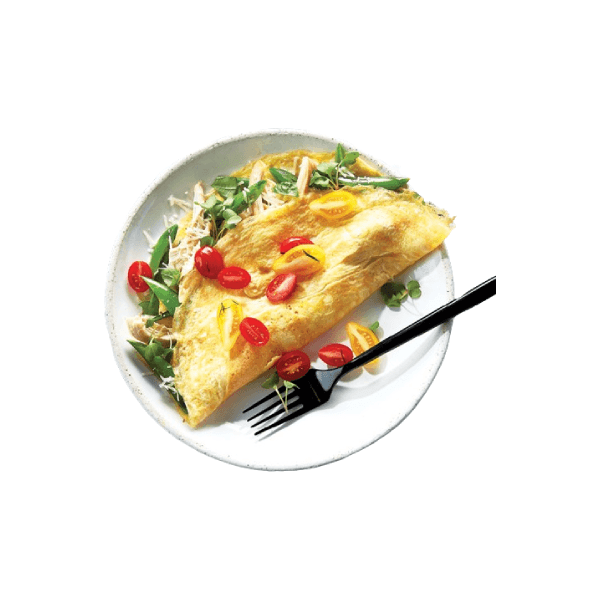 Grilled Chicken Cheese Omelette
