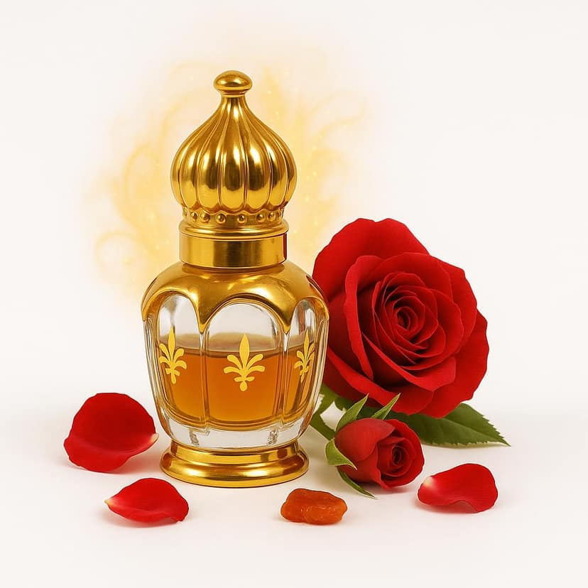 Rose Attar � Attar of Roses | Long Lasting Natural Floral Alcohol-Free Indian Tradtional Attar for Men & Women