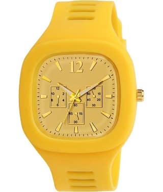 Hala - Yellow Silicon Analog Men's Watch