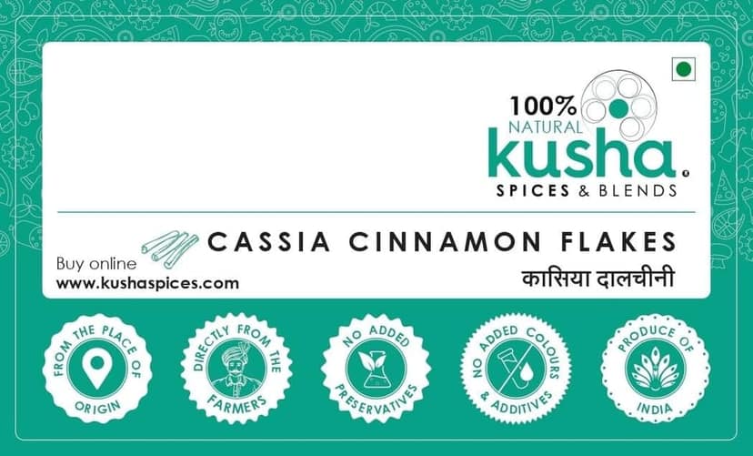 Kusha Spices Cassia Cinnamon Flakes view 2