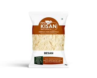 FPO Kisan Naturals Besan (Gram Flour) - Everyday Food Essentials, 1kg