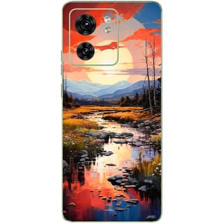 Yug Emporium Motorola Edge 40 Morning View Scenery 9D (Back Cover, Multicolor)