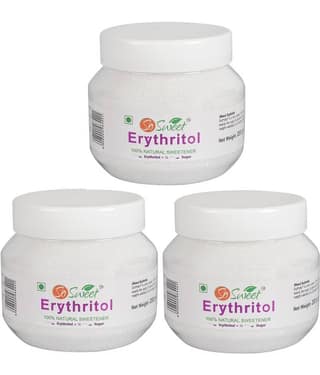 So Sweet Erythritol 100% Natural Sweetener 600gm for Diabetes - Sugar free (PO3) (200gm Each)