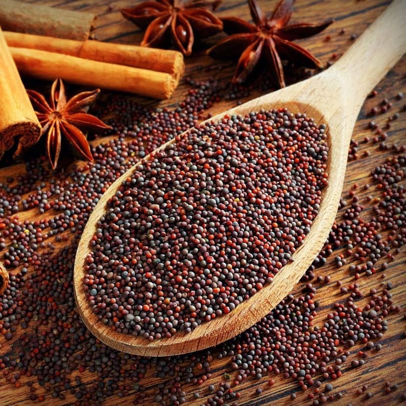 Black Mustard Seeds (Rai) 100GM x 2 Pouches | Premium Indian Spice | The MMasala Box Co. view 2