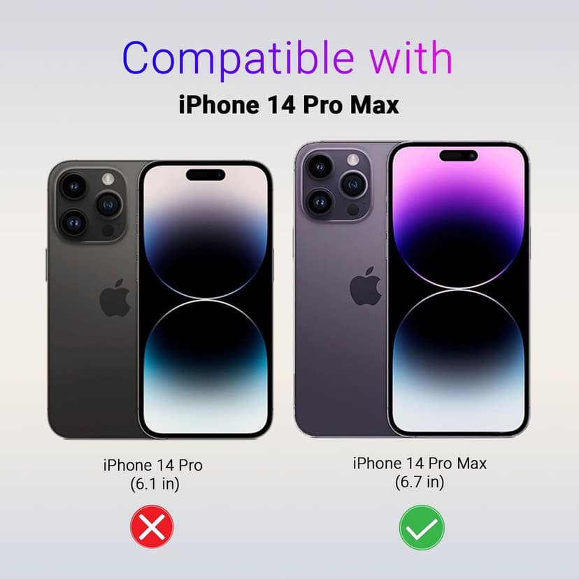 LIRAMARK PU Leather Flexible Back Cover Case Designed for iPhone 14 Pro Max (6.7 inch) view 2