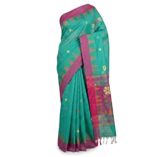 Sage Green Sambalpuri Saree