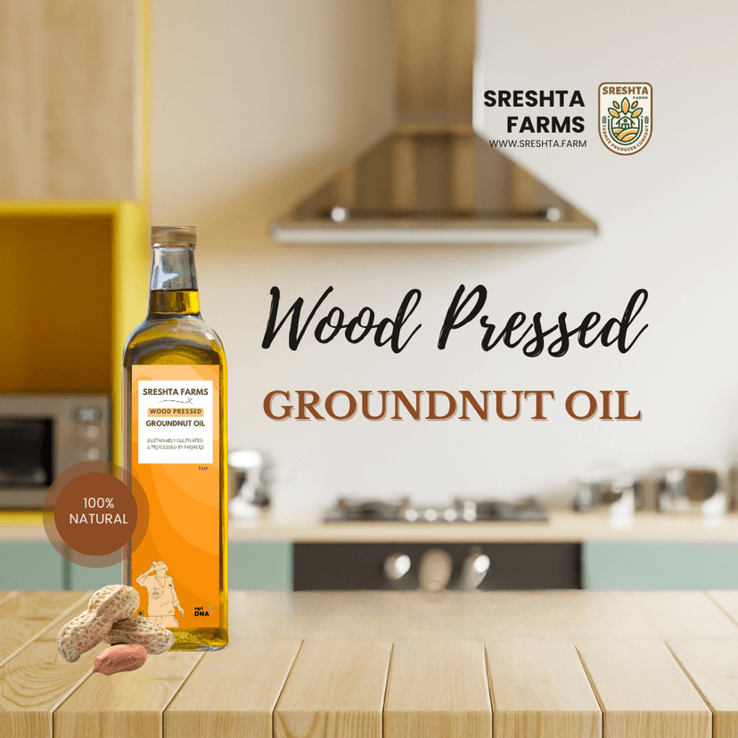 Sreshta Farms Wood Pressed Groundnut Oil view 2