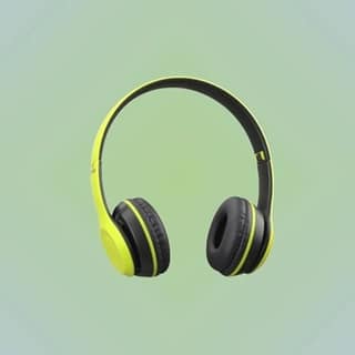 P47 Wireless Portable Sports Headphones Stereo, Memory Card Bluetooth Headset (Green)