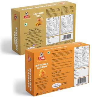 Lal Sweets Southern Treat & Motichur Laddoo, 400 gm Each - Combo Pack