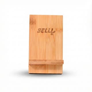 Eco-Friendly Bamboo Mobile Stand for Desk | Foldable Wooden Phone Holder | Mobile Charging Stand