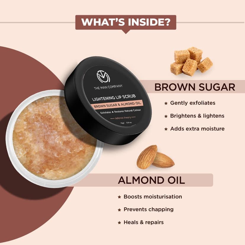 Lightening Lip Scrub | Brown Sugar & Almond Oil Lightening Lip Scrub | Brown Sugar & Almond Oil - Pack of 1 view 2