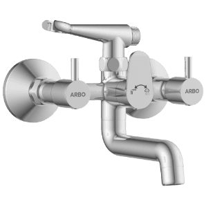 EL-1821 Wall Mixer 2 In 1 With Crutch, Connecting Legs With Wall Flange view 2