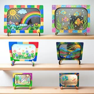 Glass Painting Kit for Kids and Adults – DIY Paint on Glass Art and Craft Activity Set for Creative Learning
