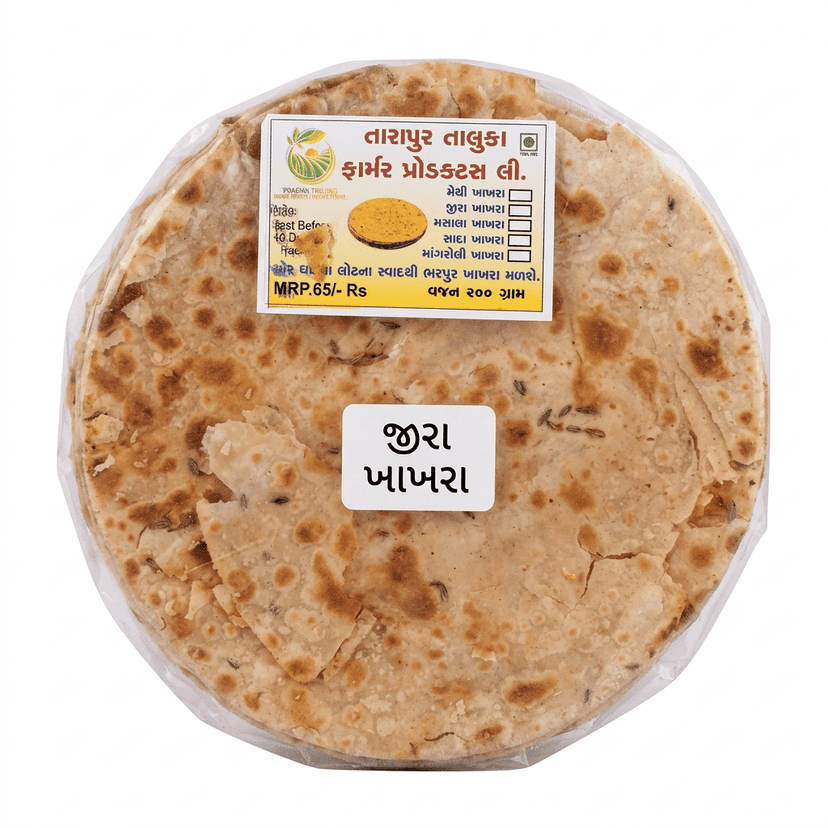 Handmade Wheat Khakhra , Handmade, No Added Preservatives, Full Of Fiber, Ready To Eat, Healthy Foods, Vegan. view 2