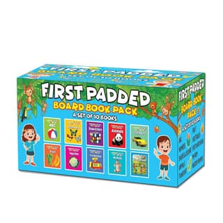 First Padded Board Books Gift Pack for Kids Age 0- 2 years- A Set of 10 Board Books for Toddlers & Kids [Board book] Dreamland Publications