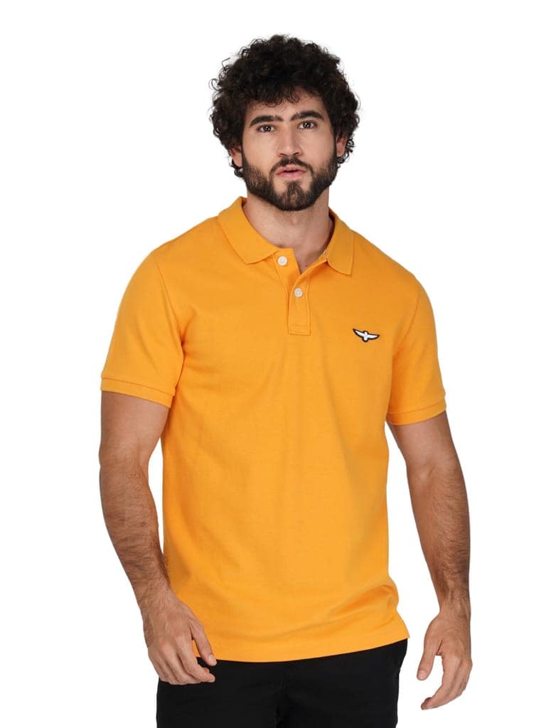 Solid Polo Shirt - APRICOT