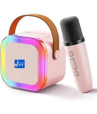 jhn JHN122 5 W Bluetooth Speaker Bluetooth V 5.1 with USB,SD card Slot Playback Time 5 hrs Pink
