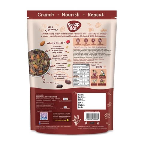 Scoopeat 25gm High Soy Protein Muesli- 400gm view 2