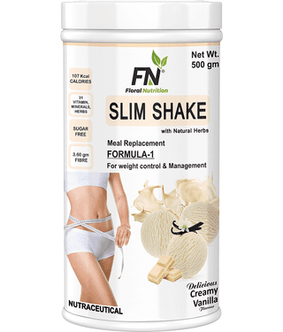 Floral Nutrition Slim Shake Formula 1 with Natural Herbs 500 gm Vanilla