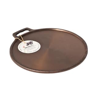 Aarogyam 11 Inch Induction Friendly Pre-seasoned Cast Iron Single Handle Tawa, Naturally Nonstick, Induction Friendly
