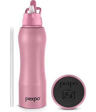 Pexpo Belly Brown Stainless Steel Fridge Water Bottle 750 mL ( Set of 1 )