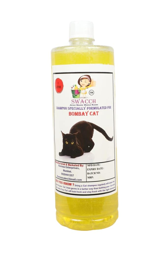 SWACCH Shampoo Specially FORMULATED for Bombay CAT (1 Litre) Lemon view 2