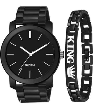 niyatifab Black Silicon Analog Men's Watch
