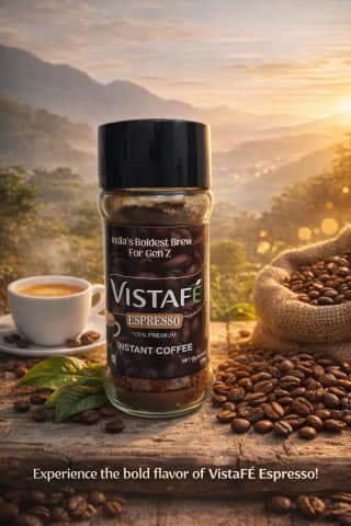 Vistafe Strong Espresso Instant Coffee for Bold Taste