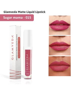 Glamveda Matte Liquid Lipstick, 12Hr Stay, Lightweight & Transferproof, (First crush - 011) 4ml