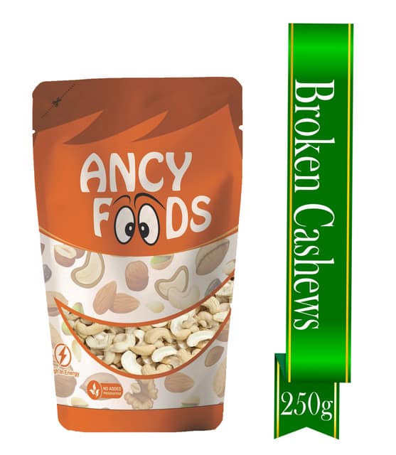Ancy Kaju Tukda (Cashew Broken) 250 Grams | High Protein Cashew Kernels for Energy, Fiber and Immunity | Delicious Crunchy Nutritious Small Size Cashew Nuts | Tasty Chota Tukda Kaju for Kheer