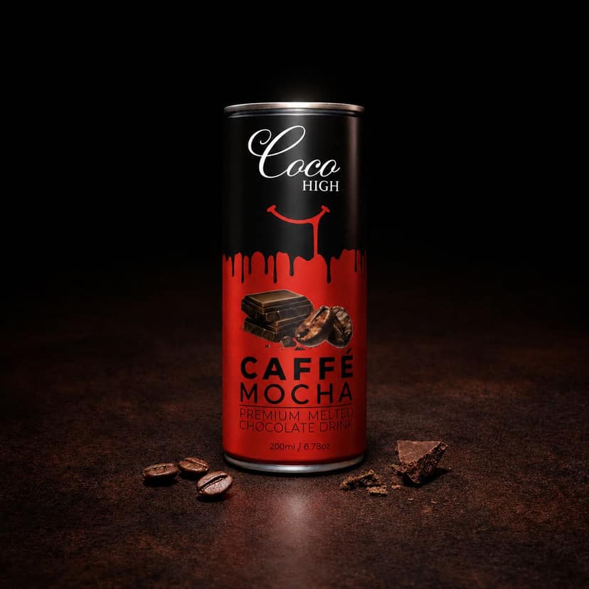 COCOHIGH Caffe Mocha Chocolate Drink Shake - 200ml (Pack Of 3) view 2