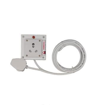 INDRICO? 15 Amps Extension Board with Power Indicator Wired White (Pack of 1)