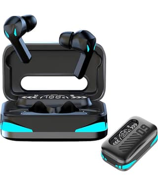COREGENIX DM-09 TWS True Wireless Earbuds with Digital Display & 120H Playtime with Type-C Fast Charging, BTv 5.4 with Instant Pair, Clear Calling ENC Mics, 45ms Low Latency Gaming Mode Ear Buds