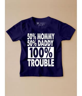 Be Awara Pack of 1 Boys Cotton T-Shirt ( Navy )