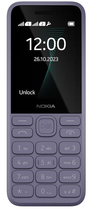 Nokia 130 Music | Built-in Powerful Loud Speaker with Music Player & Wireless FM Radio | Dedicated Music Button | Big 2.4 Display | 1 Month Standby Battery Life | 1 Year Replacement Guarantee | Purple