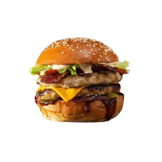 Double Grilled Chicken And Cheese Burger