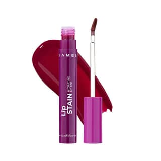 Lamel Hydrating Lip Stain -Temptation, liquid tint, High-Shine Glossy Finish, Long-Lasting 8-Hour Wear, Lightweight Non-Sticky Lip Tint, Precision Applicator, Natural Tint Effect, lip tint gloss, 2.7 gm Lamel Hydrating Lip Stain -Temptation, liquid tint,