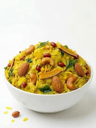 Wholesome Heaven Zero Oil Poha Chiwda | Roasted Diet Chiwda & Healthy Chivda Mix | No MSG Namkeen Snacks Healthy For Family (200 g X 2)