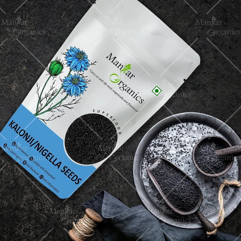 ManHar Organics Nigella Seeds 500gm- Kalonji Seeds for Hair Growth view 2